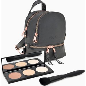 Beauty Make-up Tasje Rugzak - Set van 2 producten en tas - CONTOUR - contour pallet - contour borstel - 2st