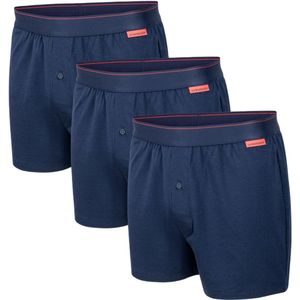 Undiemeister Losse Boxershort Heren - Storm Cloud (Blauw) - 3-Pack - Mellowood Tencel - Ademend, Anti-Bacterieel & Naadloos Ondergoed - Premium Onderbroeken Heren - Maat XL