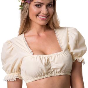 dressforfun - Dirndlblouse Anni XXL - verkleedkleding kostuum halloween verkleden feestkleding carnavalskleding carnaval feestkledij partykleding - 303049