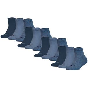 Puma - Sokken Plain Quarter - Effen - 12-pack - Voor Kinderen