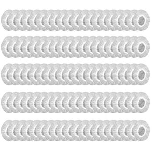 Verpakking van 100 wegwerp oorkappen van transparant plastic, waterdicht, transparant, wegwerp oorbescherming, transparant plastic voor haarverfdouches