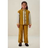 Sissy-Boy - Donkergele quilted jas met embroidery