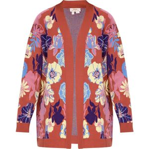 usha FESTIVAL - Gebreid Vest - Navy - Lichtblauw - Lichtgeel - Rood