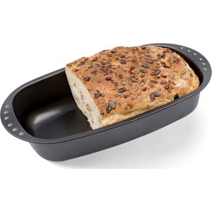 Goodivery ® - Broodbakvorm - Bakblik - Kleine broodvorm - 7 x 20 x 7 cm - Antraciet-metallic