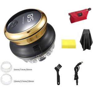 Haartrimmer voor zelfknippen, roterende messen, snelknippen, persoonlijke draadloze elektrische trimmer, draadloze USB-oplaadbare haartrimmer met led-display