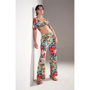Pain De Sucre Flower Print Pantalon Pitta 69 Multicolor - maat M