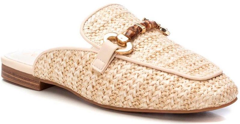 XTI - 143803 Klomp - Dames Loafers - ICE - Raffia - Veganistisch