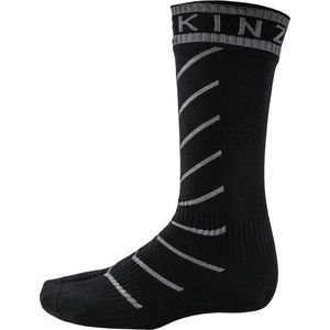 Sealskinz Super Thin Pro Mid sock Hydrostop Fietssokken - Maat S - Black/Grey
