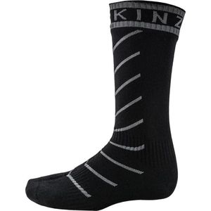Sealskinz Super Thin Pro Mid sock Hydrostop Fietssokken - Maat XL - Black/Grey