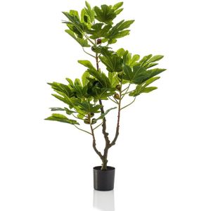 Kunstplant - Ficus Carica - Vijgenboom - 95 cm
