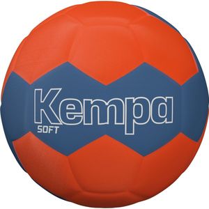 Kempa Soft Handbal Kinderen - Fluo Oranje / Marine | Maat: ONE SIZE