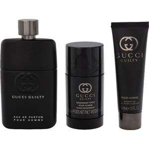 Gucci Guilty Pour Homme Gift Set - Eau de Toilette 90 ml + deodorant stick 75 ml + geparfumeerde douchegel 50 ml )