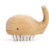 Kikkerland - Nagelborsteltje - Beukenhout - In de Vorm van een Walvis