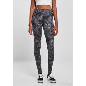 Urban Classics - Soft AOP blackoil Legging - 5XL - Zwart