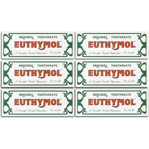 Euthymol - Tandpasta - 6x 75 ml - Whitening Tandpasta - Voordeelpakket