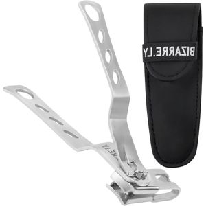 Provento - Nagelknipper van roestvrij staal met etui - draaibare kop - scherpe knipper voor dikke nagels - voor mannen en vrouwen.