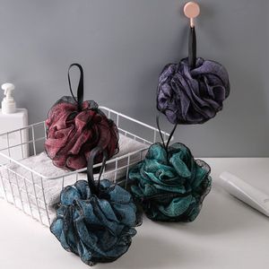 4-pack badspons, schuimende badluffa, reinigingsborstel, unisex, exfoliërende huidreiniging, verzachtende huid (gemengde verpakking van 4)