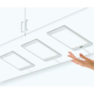 Ed Onderbouw Verlichting Keuken Lamp - Kastverlichting Boekenkast Verlichting Met Handsensor - Neutraal Wit 4000K 450LM - 3X 5W LED-Lampen En DC12V Bedrade Verbinding Met Voedingsadapter [Energieklasse F]