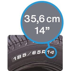 Set van 4 14 inch wieldeksels voor auto