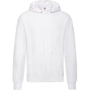 Fruit of the Loom Hoodie / capuchon sweater wit voor volwassenen - Classic Hooded Sweat - Hoodie - Maat XXL