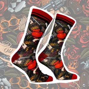 Sock My Tattoo - Grappige sokken - Maat 39-42 - Sokken - Funny Socks - Vrolijke sokken - Tattoo sokken - Gekke sokken - Grappige cadeaus
