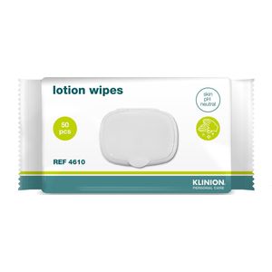 KLINION personal care reinigingsdoekje lotion 50 st - Vochtige doekjes