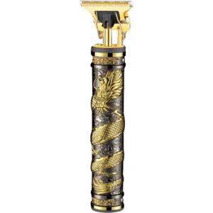 Igoods Tondeuse - Luxe Tondeuse met Display - Professionele Trimmer - Groomer - Scheerapparaat - Baardtrimmer - Draadloos - USB Opladen - Inclusief 4 opzetkammen – Goud
