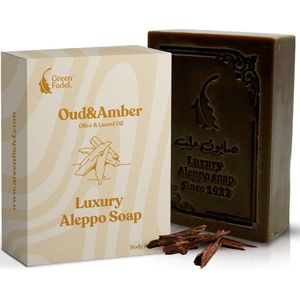 Green Fadel - Luxury Aleppo Zeep - 100 Gram - Oudh & Amber