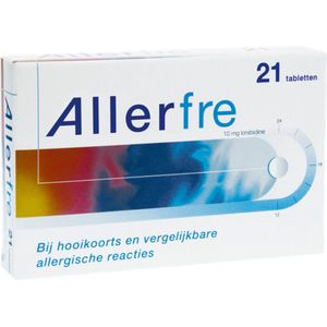 Allerfre Tabletten 10 mg - 2 x 21 tabletten - Voordeelverpakking