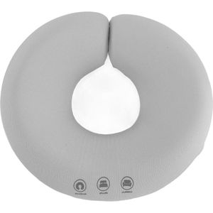 Face Down Kussen - Gemakkelijk Ademen - Hoofdsteun Gezichtskussen - Thuismassage - Grijs .