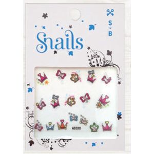 Snails Nagelstickers Princess Meisjes Pack van 5 (17 stuks per pack)