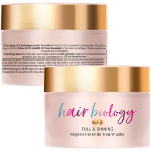 Hair Biology Haarmasker - Regenererend Haarmasker | 1x 160ml - Vol & Glanzend | Voor Fijn of Dunner wordend Haar