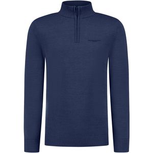 Ballin Amsterdam - Jongens Regular fit Knitwear Half Zip LS - Navy - Maat 12