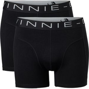 Vinnie-G Boxershorts 2-pack Black/Black - Maat XL - Heren Onderbroeken Zwart - Geen irritante Labels - Katoen heren ondergoed
