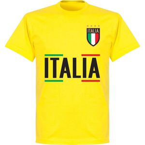 Italië Team T-Shirt - Geel - S