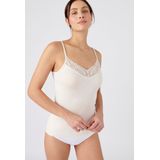 Damart - Thermolactyl Sensitive - Onzichtbaar Kanten Hemdje - Beige - Dames