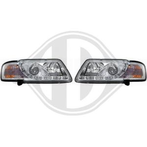 Audi - Diederichs 1030785 - Koplampen Set - Chroom - Transparent - LED - Met Navigatielicht