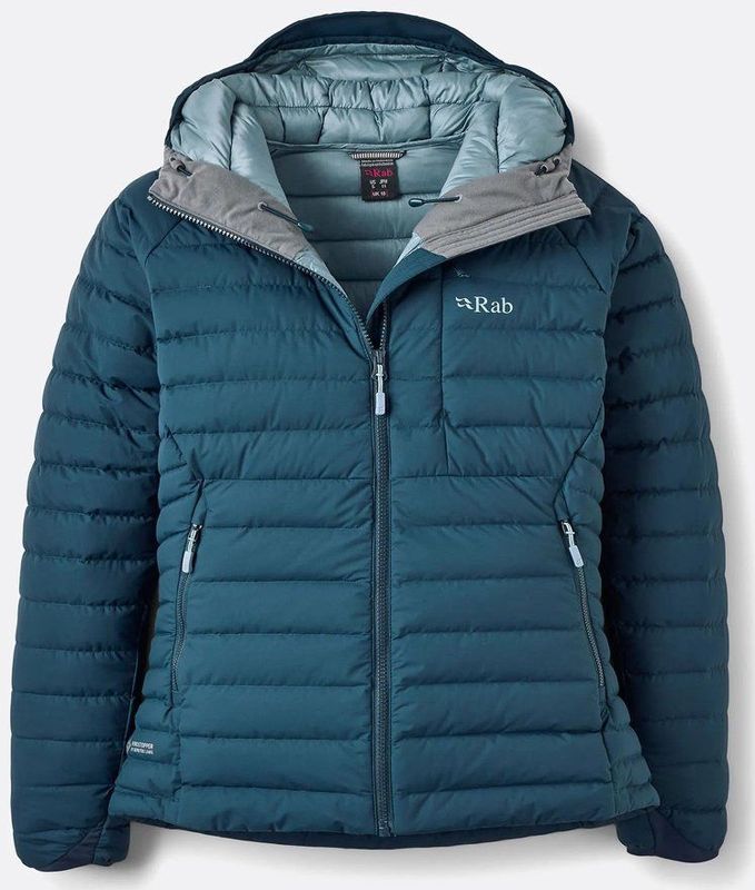 Rab Womens Microlight Windstopper Hoody Donsjack (Dames |blauw)