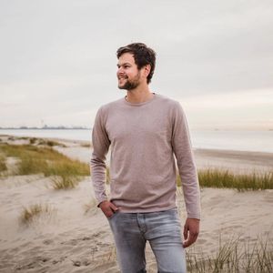 SNEAC comformance wear - Heren Trui - Mario Knit - Beige - maat M