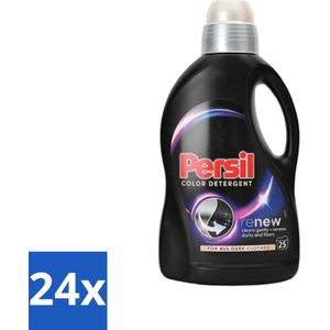 24 x Persil Color Detergent - Vloeibaar Wasmiddel - Donkere Was - 25 Wasbeurten - Wasmiddel Voor Donkere Kleding - Kleurwasmiddel - Vlekkenverwijderaar - Wasmiddel Voor Gekleurde Was - Wasmiddel Voor Donkere Stoffen
