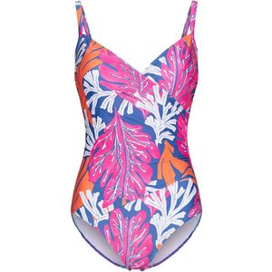 Dames Badpak Pastunette - Coral Flower - Corrigerend - Maat 40