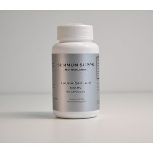Summum Supps Lauha Shilajit 500mg 60 capsules # Premium Natuurlijke Test Booster # 1000 mg per dag