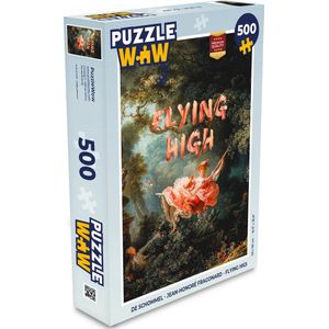 Puzzel De Schommel - Jean-Honoré Fragonard - Flying High - Legpuzzel - Puzzel 500 stukjes