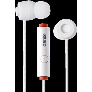 Grixx Optimum In-Ear oordopjes - 10mm Driver - Microfoon - Wit