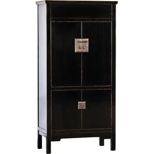 Chinese Bao Kast Zwart – Charming Black – Oosterse Kast – Aziatische Kast – Chinese Kast