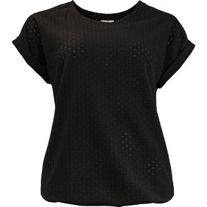 NED T-shirt Brisia Plain Ss Warpy 24s4 U193 01 900 Black Dames Maat - XL