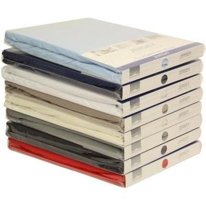 Hoeslaken Jersey 180 x 200/220 cm  ECRU WIT