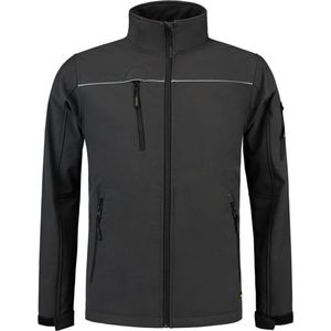 Tricorp Softshell Luxe Kids 402016 - Donkergrijs - Maat 140