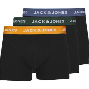 Jack & Jones Heren Boxershorts Trunks JACGAB Zwart 3-Pack - Maat XXL