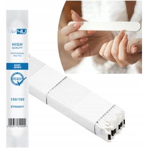NAIL4U Nagelvijlen Set - 10 stuks, Recht, 100/180